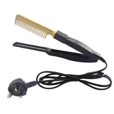 Hair Straightener Flat Irons Folding V Straightening Brush Hot Heating Comb Hair Straight Styler Curling Iron Hair Curler Comb