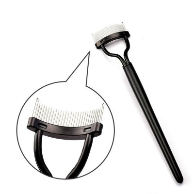 1 Pc Eyelash Curler Beauty Makeup Eyelash Separator Half-curved Steel Tooth Eyebrow Comb Eyelash Aid